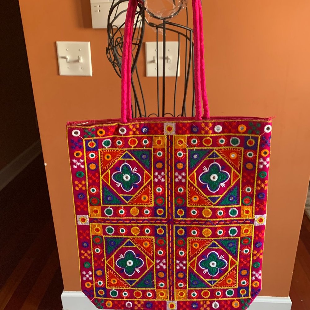 Boho Style Hot Pink Bag